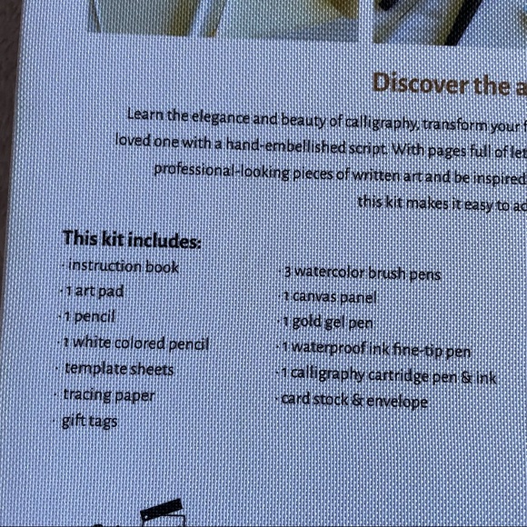 Art School Creative Lettering & Calligraphy Learning Kit by Spice Box - Picture 9 of 12